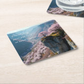 桜マウンテンバレービスタ – アニメ スクエアペーパーコースター (アングル)