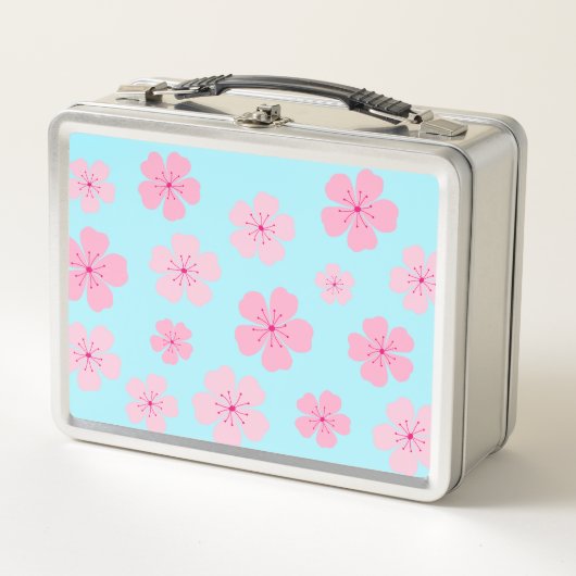 桜メタル弁当箱 メタルランチボックス (正面)
