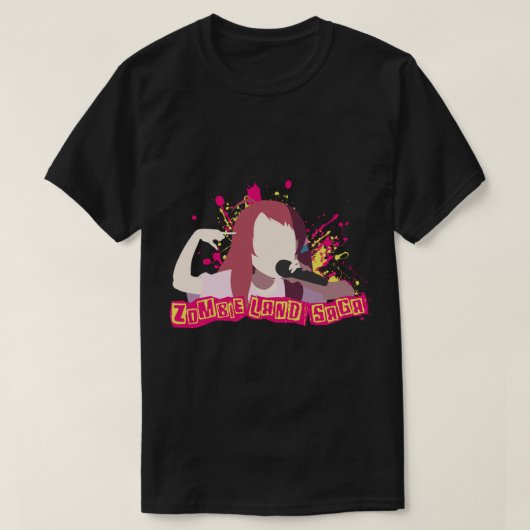 桜ラプスゾンビランドサガ Tシャツ (デザイン正面)