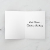 桜リスさくらんぼツリーゴーナッツ誕生日 カード (内部)