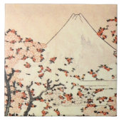 桜上の富士 タイル (正面)