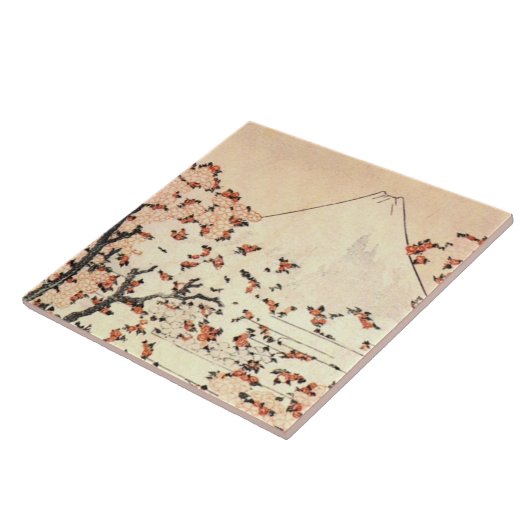 桜上の富士 タイル (側面)