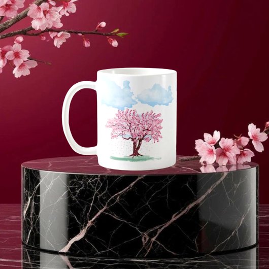 桜中国のツリー付き宮殿 – オリエンタエレガントン コーヒーマグカップ