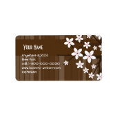 桜住所 シール (正面)