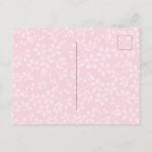 桜卒業パーティー招待状はがき インビテーションポストカード (裏面)