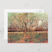 『桜咲く果樹園、プラムの木』(ポスター) ヴィンセント・ヴァン・ゴッホ ポストカード (正面/裏面)