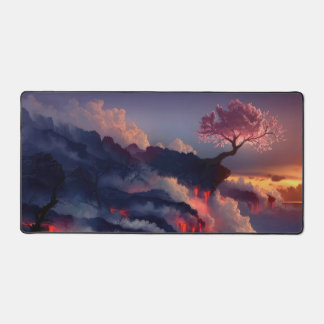 桜夕日 デスクマット