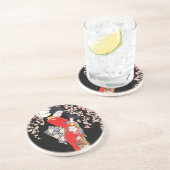 桜夜のアジア女性 コースター (側面)