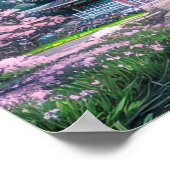 桜威厳のある聖域 ポスター (角)