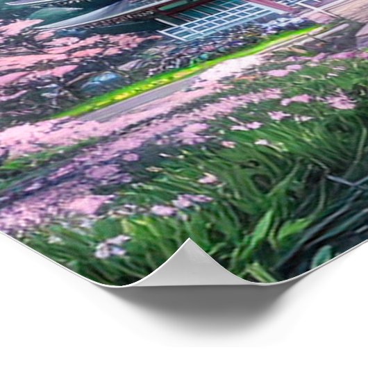 桜威厳のある聖域 ポスター (角)