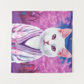 桜子猫 タペストリー (正面(横))