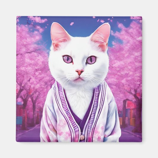 桜子猫 マグネット (正面)