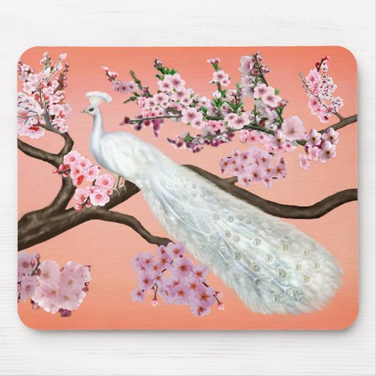 桜孔雀 マウスパッド (正面)