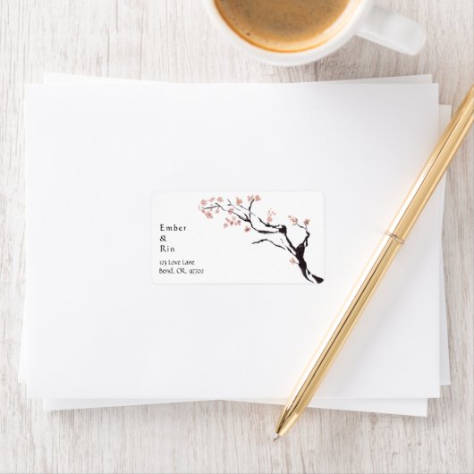 桜山 |カジュアルの結婚差出人住所 ラベル (インサイチュ)