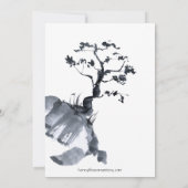 桜山 |カジュアル結婚式招待状 招待状 (裏面)