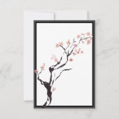 桜山 |カジュアル縁どブライダルシャワー 招待状 (裏面)