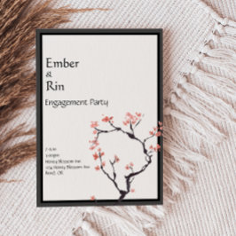 桜山 |カジュアル縁ど婚約パーティ 招待状