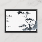 桜山 |カジュアル縁ど披露宴 エンクロージャーカード (裏面)