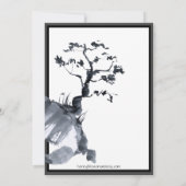 桜山 |カジュアル縁ど結婚式招待状 招待状 (裏面)