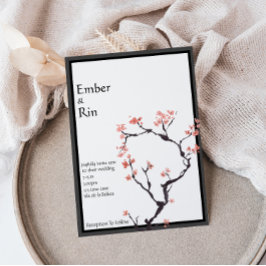 桜山 |カジュアル縁ど結婚式招待状 招待状