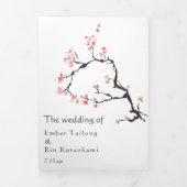 桜山 |カジュアル | 三つ折り招待状 (カバー)