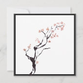 桜山 |スクエアカジュアルブライダルシャワー 招待状 (裏面)