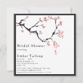 桜山 |スクエアカジュアルブライダルシャワー 招待状 (正面)