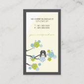 桜愛鳥の桜によっては枝が開花します 名刺 (裏面)