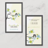 桜愛鳥の桜によっては枝が開花します 名刺 (正面/裏面)