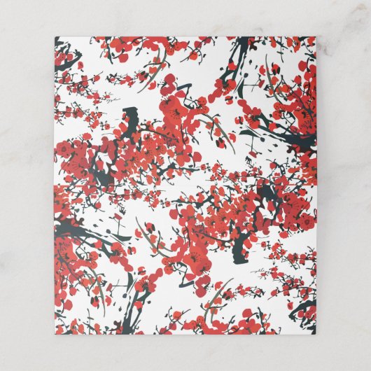 桜折り畳み座席表 プレイスカード (外部開封)