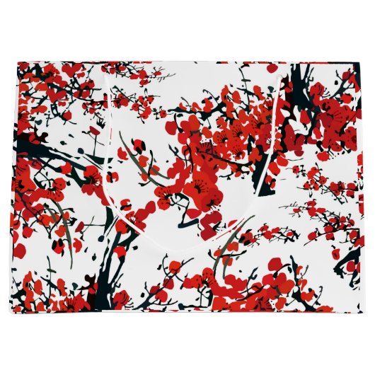 桜抱き枕 ラージペーパーバッグ (正面)