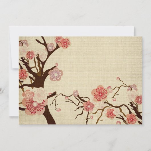 桜招待状 招待状 (正面)