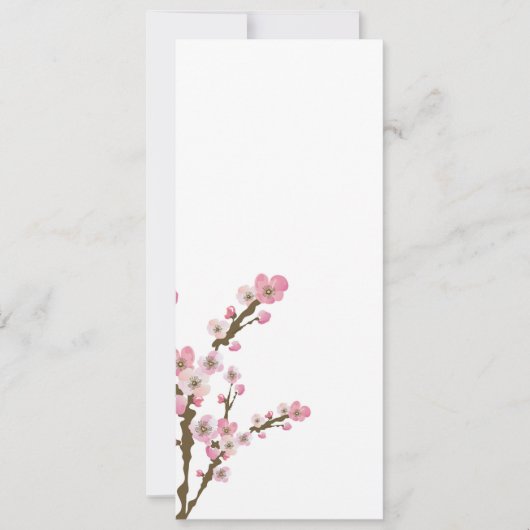 桜招待状 招待状 (正面)