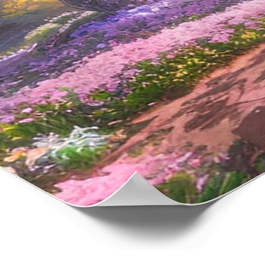 桜放射 ポスター (角)