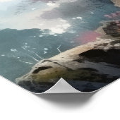 桜日本のさくらんぼツリーアートプリントポスター ポスター (角)