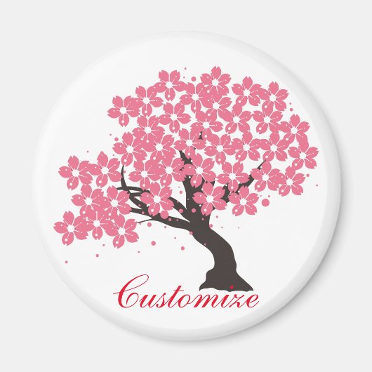 桜日本のさくらんぼフラズサンダー_コーブ マグネット (正面)