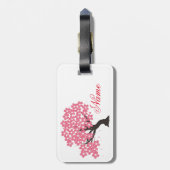 桜日本のさくらんぼフラズサンダー_コーブ ラゲッジタグ (裏面縦)
