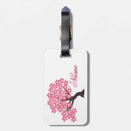 桜日本のさくらんぼフラズサンダー_コーブ ラゲッジタグ (裏面縦)
