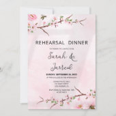 桜日本のさくらんぼブロッサムアジアリハーサル 招待状 (正面)