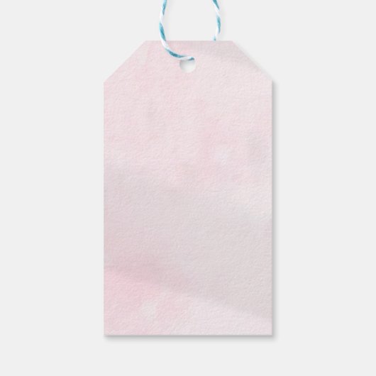 桜日本のさくらんぼブロッサムアジア ギフトタグ (裏面)