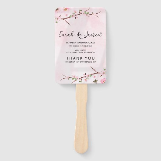 桜日本のさくらんぼブロッサムアジア ハンドファン (正面)