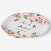 桜日本のさくらんぼブロッサムアジア ペーパープレート (アングル)