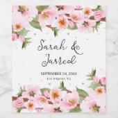 桜日本のさくらんぼブロッサムアジア ワインラベル (シングルラベル)