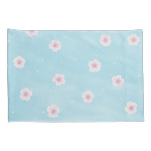 桜日本のさくらんぼブロッサムフローラ 枕カバー (裏面-右)