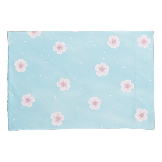 桜日本のさくらんぼブロッサムフローラ 枕カバー (正面右)