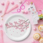 桜日本のさくらんぼブロッサムブランチ ペーパープレート (パーティー)