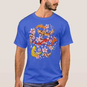 桜日本のさくらんぼブロッサム錦鯉コイ Tシャツ