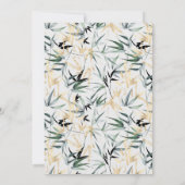 桜日本のさくらんぼブロッサム・アジア結婚ズ 招待状 (裏面)