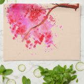 桜日本のさくらんぼブロッサム キッチンタオル (折り畳み)