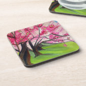 桜日本のさくらんぼブロッサム コースター (左側)